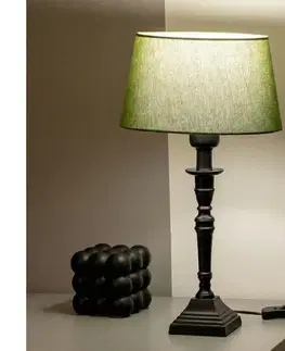 Lampy BRILAGI - Stolná lampa CERIA 1xE27/60W/230V priemer 25 cm čierna/zelená 1xEG49185+EG781034
