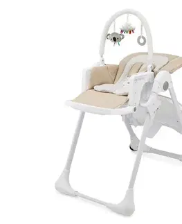 Jedálenská stolička KINDERKRAFT - Detská jedálenská stolička 2v1 TUMMIE béžová KHTUMM00BEG0000