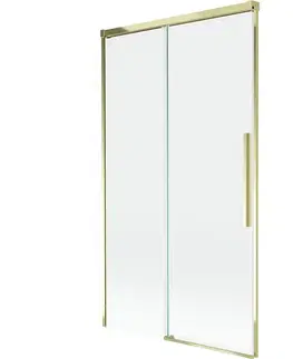 Sprchové dvere MEXEN/S - Rox vaňová zástena 2-krídlová posuvná 100 x 150, transparent, zlatá 8C9-100-001-50-00