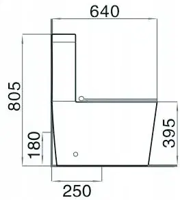 Záchody MEXEN - Cube WC kombi vrátane sedátka soft-close, biele 31014000