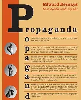 Politológia Propaganda - Edward Bernays
