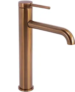 Kúpeľňové batérie REA - Umývadlová batéria SPOT Brush Copper vysoká REA-B2069