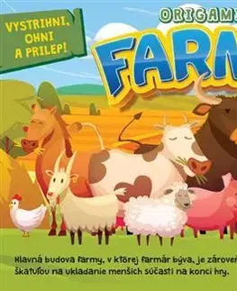 Nalepovačky, vystrihovačky, skladačky Origami - Farma
