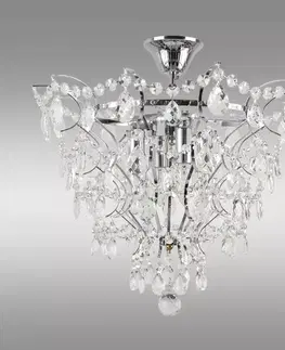Klasické lustre do obývačky Luster Dalia chróm AC-DAE144C LW1