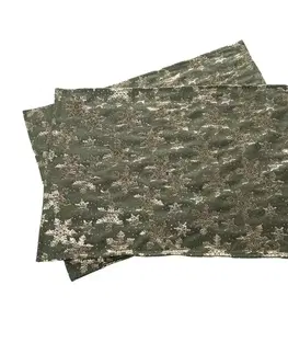 Prestieranie Vianočné prestieranie Golden Snowflakes, 32 x 45 cm, sada 2 ks