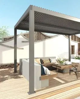Hliníkové pergoly Bioklimatická záhradná pergola L46 3x3 m