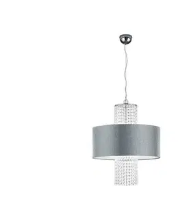 Svietidlá Reality - Luster na lanku KING 3xE14/28W/230V strieborná R30483089
