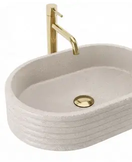 Umývadlá REA - Umývadlo na dosku Nicoletta Beige REA-U7346