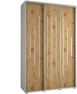 Šatníkové skrine Skriňa 45 Canaris 12 180 biela/artisan/silver