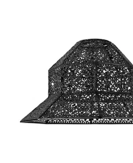 Lampy  Náhradné tienidlo k lustru SAMIRA E27 pr. 33 cm čierna shade M14