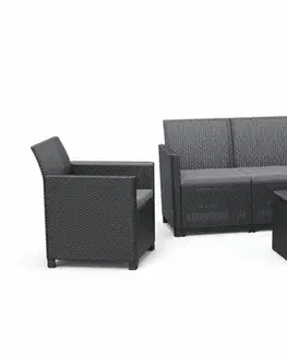 Záhradný nábytok KETER Záhradný set CLARA 5 storage table | grafit