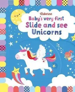 Leporelá, krabičky, puzzle knihy Baby's Very First Slide and See Unicorns - Fiona Watt,Stella Baggott