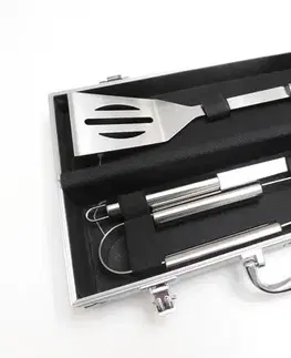 Grilovacie náradie MAKRO - Grilovacie náradie 3ks v kufríku 10x37cm