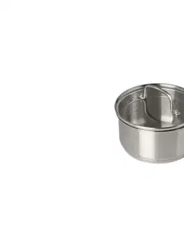 Hrnce PYREX Kastról nerezový 1,25L, 16cm s rúčkou + sklenená pokrievka INFINITY PYREX