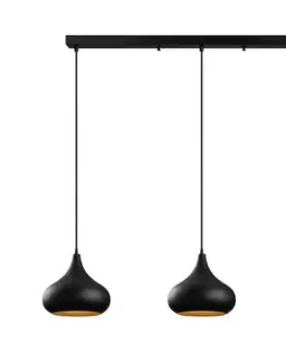 Svietidlá  Luster na lanku MUBA 3xE27/40W/230V čierny 942FLG2533