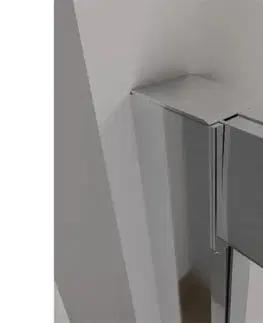 Sprchovacie kúty CERANO - Sprchovací kút Orso L/P - 6 mm - štvrťkruh - R550 - chróm, transparentné sklo - 90x90x195 - posuvný CER-476855