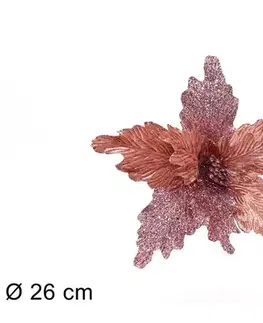 Vianočné dekorácie MAKRO - Hviezda vianočná zápich 40cm