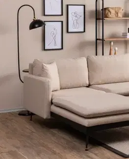 Sedacie súpravy Rohová sedacia súprava / Rohová pohovka Reya - Cream