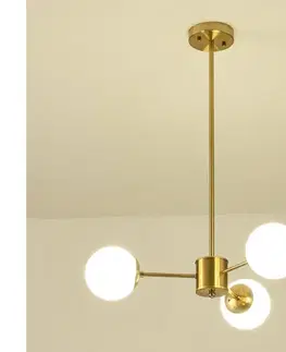 Svietidlá Eurolamp Luster na tyči 3xE27/40W/230V mosadz 144-20019
