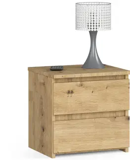 Nočné stolíky Dizajnový nočný stolík CALIN40, dub Artisan