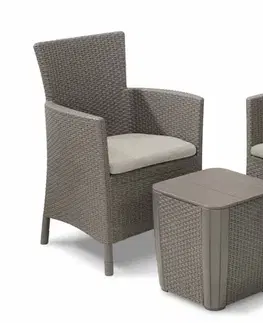 Záhradný nábytok KETER Balkónový set EYWA | cappuccino