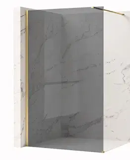 Sprchové dvere REA/S - Sprchová zástena Flexi Grey / Brush Gold 90 KPL-K99285