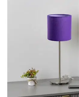 Lampy BRILAGI - LED stolná lampa NUBILA 1xE27/60W/230V fialová EG32512+BG1580