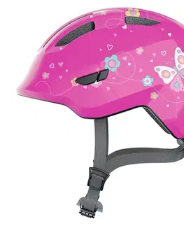 Helmy a prilby na in-line Abus Smiley 3.0 Pink Butterfly - S (45-50)