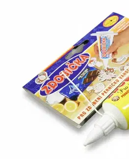 Dekorácie na torty MAKRO - Zdobička na perníčky, 1 tuba a 3 nadstavce