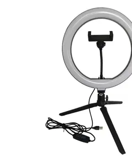 Lampy  LED Stmievateľná lampa so statívom a držiakom na vlogovanie LED/10W/5V 2700-6500K 327604