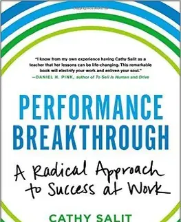 Motivačná literatúra Performance Breakthrough - Cathy Rose Salit