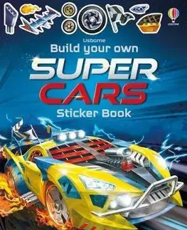 Nalepovačky, vystrihovačky, skladačky Build Your Own Supercars Sticker Book - Simon Tudhope