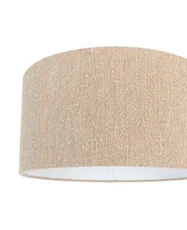 Tienidlo na lampu Látkové tienidlo béžové s buklé látkou 50/50/25