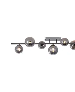 Svietidlá Wofi 7014-705W - LED Prisadený luster VILLA 7xG9/3W/230V čierna 7014-705W