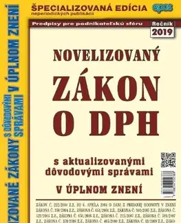 Zákony, zbierky zákonov Novelizovaný zákon o DPH 3 2019