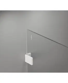 Sprchové dvere MEXEN/S - Lunar Sprchová zástena WALK-IN pravá 130 x 200, transparent 8 mm, biela 830-130-000-20-00-P