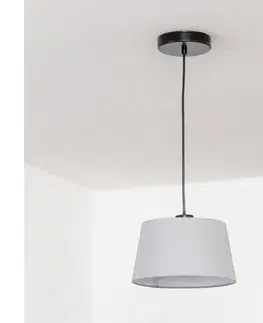 Svietidlá BRILAGI - LED luster na lanku CERIA 1xE27/40W/230V pr. 25 cm sivý BG3987+EG781033