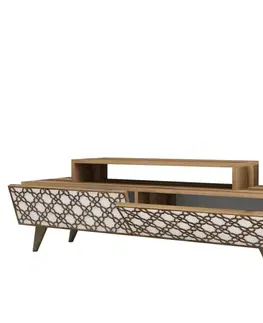 TV stolíky TV stolík City - Walnut, White