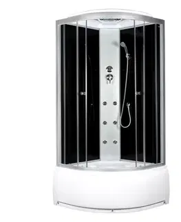 Sprchovacie kúty KERRA - Kabína s hydromasážou Presto 90 5907548107824