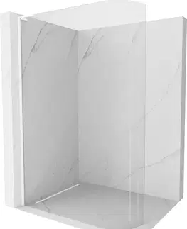 Sprchové dvere MEXEN/S - KiotoL Sprchová zástena WALK-IN 100 x 200, transparent, biała 800-100-103-20-06