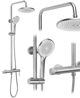 Kúpeľňové batérie REA REA - Sprchový set Foss Clif Brush Nickel REA-P5646