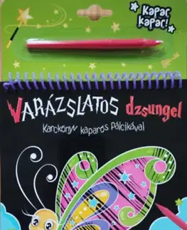 Pre deti a mládež - ostatné Karckönyv kaparós pálcikával - Varázslatos dzsungel - Anna Podgórska