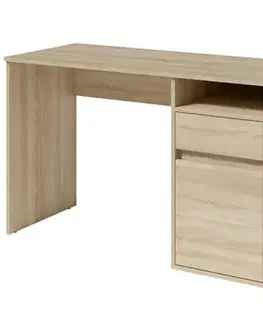 Moderné kancelárske stoly Písací stôl Billa 1d1sz 60 Nfsc B Sonoma