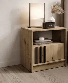 Nočné stolíky ArtPS Nočný stolík KELLY | dub artisan