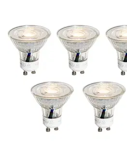 LED osvetlenie Sada 5 LED žiaroviek GU10 50 mm číra 3W 230 lm 2700K