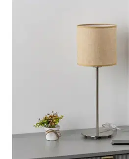 Lampy BRILAGI - LED stolná lampa NUBILA 1xE27/60W/230V svetlohnedá EG32512+BG1584