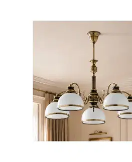 Svietidlá BRILAGI - Luster na tyči TAURUS 5xE27/15W/230V priemer 70 cm bronz 2160