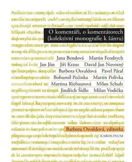 Marketing, reklama, žurnalistika O komentáři, o komentátorech - Barbora Osvaldová