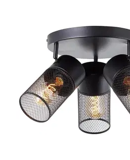 Svietidlá Brilliant - Bodové svietidlo KAMOLO 3xE27/40W/230V čierne 99725/76