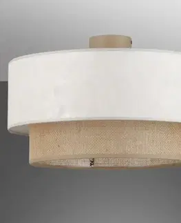 Lampy do obývačky Luster DUO 11752 MINI JUTA LINEN 1XE27